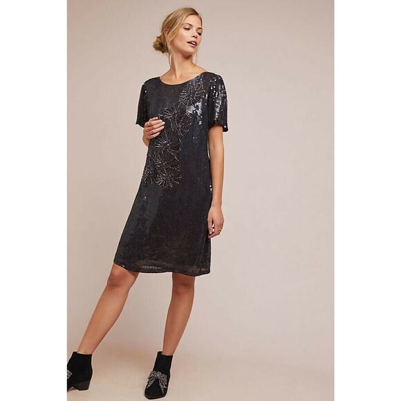 New Anthropologie Antik Batik Selima Sequin Mini Dress $435 SMALL - Picture 1 of 4